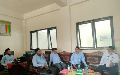 Monitoring Pelaksanaan UMBK MA Miftahul Ulum oleh Pengawas Madrasah Kemenag Lumajang